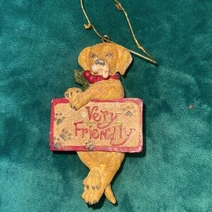 Very Friendly Puppy Dog Ornament